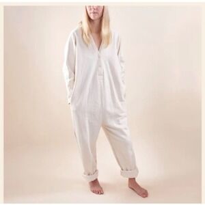 Wol Hide Easy Coveralls black S organic cotton minimalist Lagenlook comfy casual